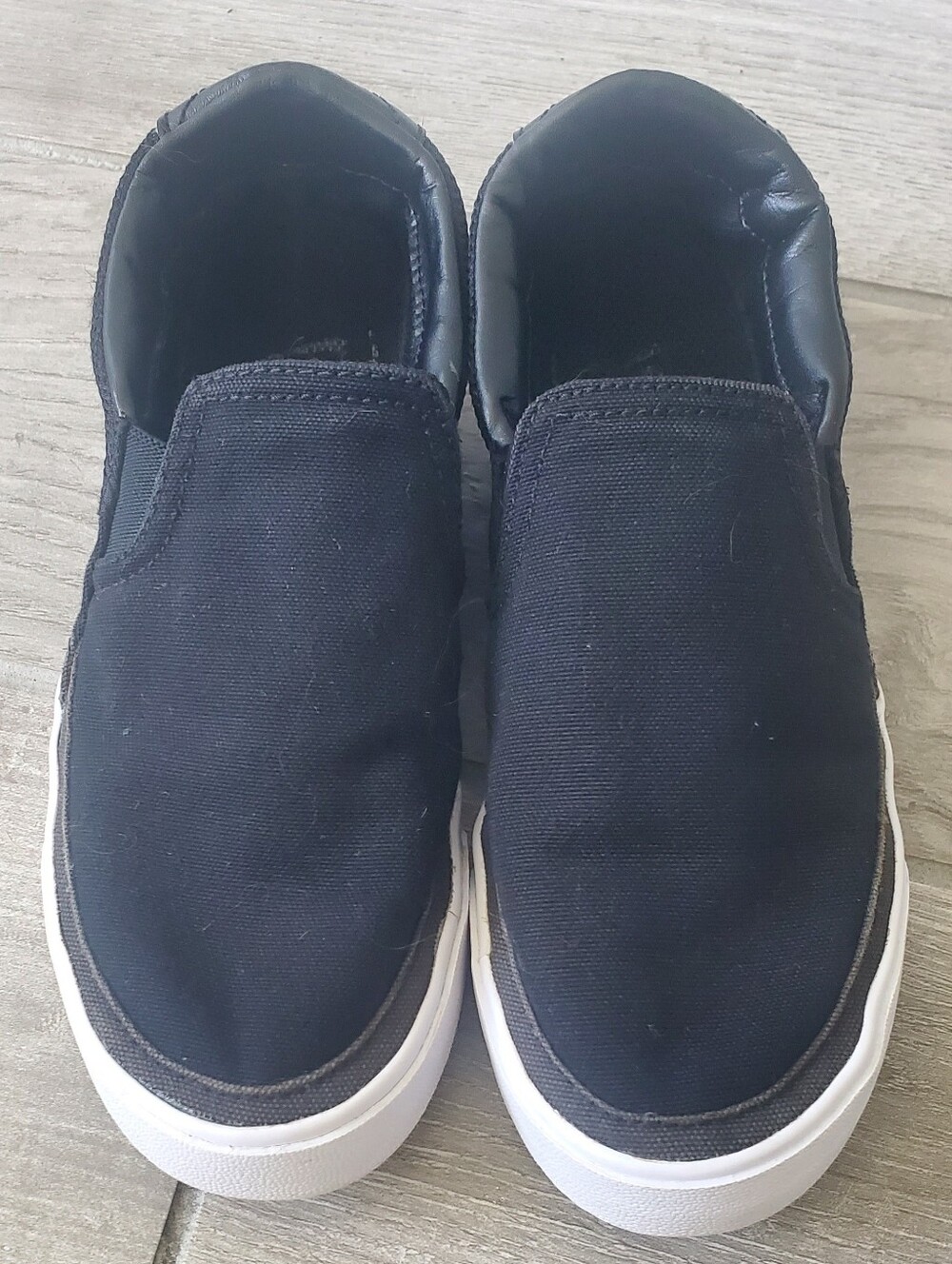 Nike Kids Slip-On Sneakers - Black and White